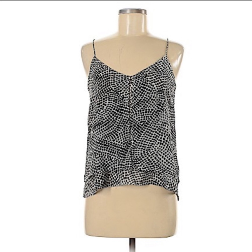 NWOT H&M White & Black Dot Print Tank - Picture 3 of 5